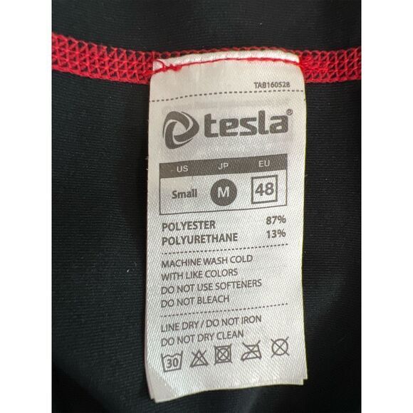 Tesla Black Sleeveless Racerback Athletic Base Tank Top Men’s Size Small NWT - Picture 4 of 6
